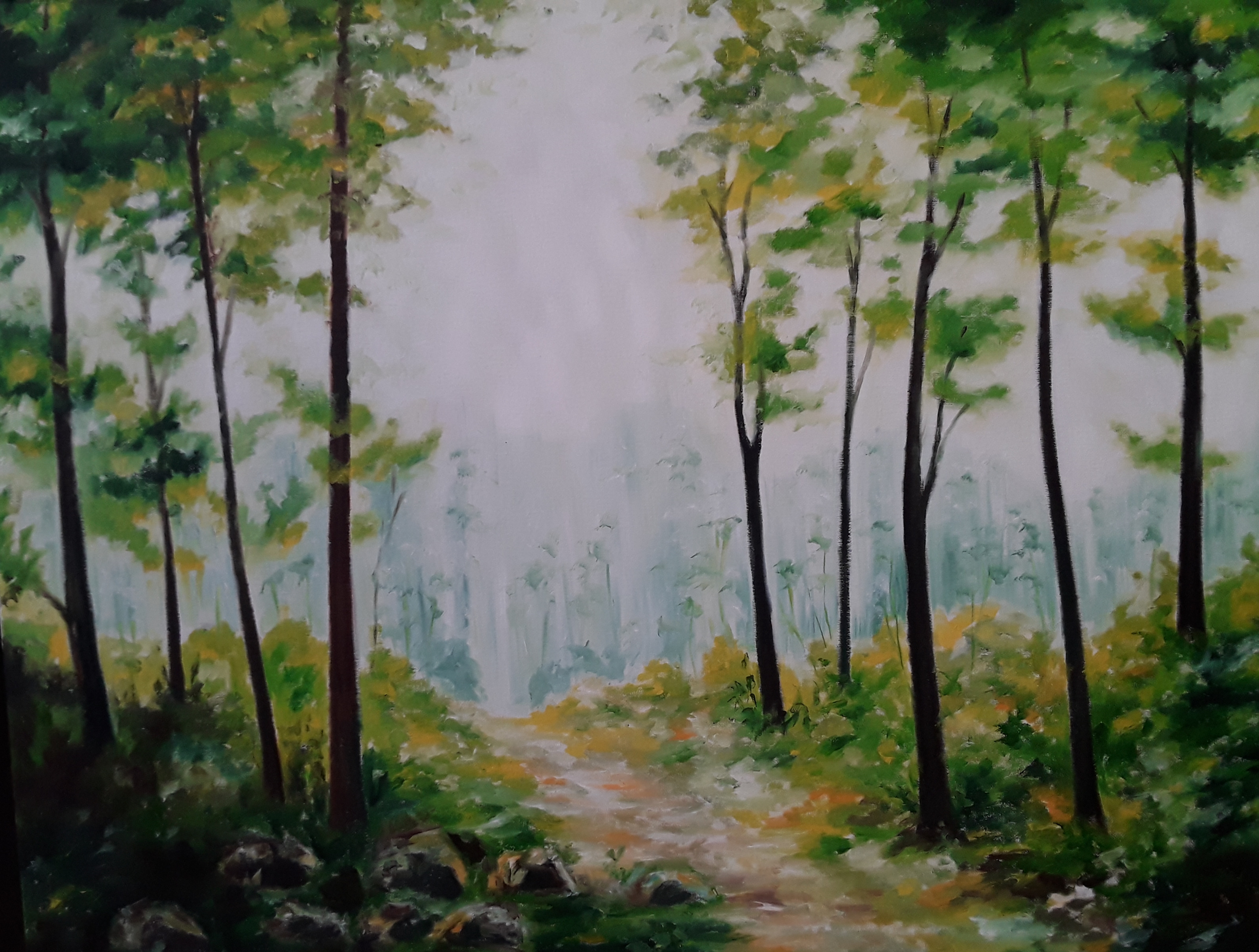 Früh am Morgen 60x80 Ö.a.Lwd. 2019