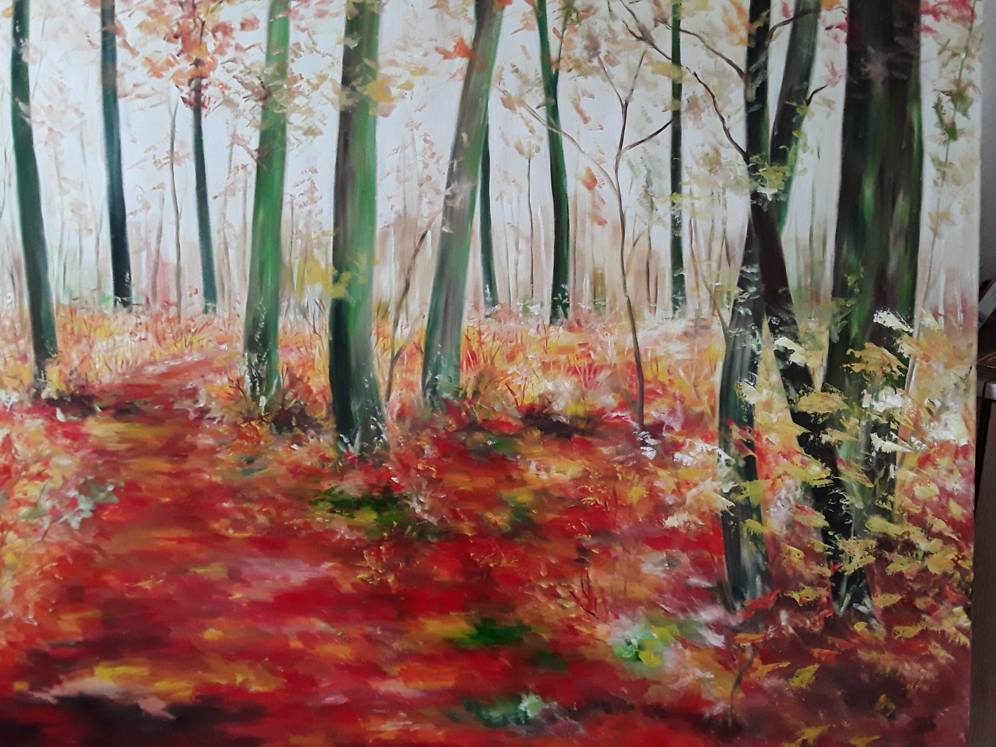 Herbstwald 100x100 2018